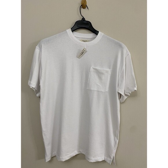 Madewell Garment-Dyed Oversized Pocket Tee Weighty Cotton  NWT Size S Small - Picture 4 of 10